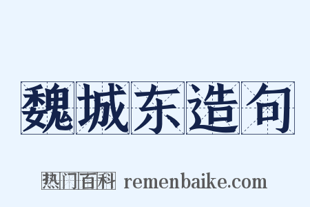 魏城东造句是什么意思的图片